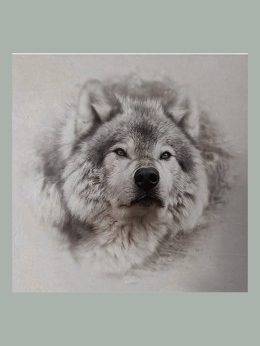 Canvas Art wall table shelf wolf photography home decor animal lover